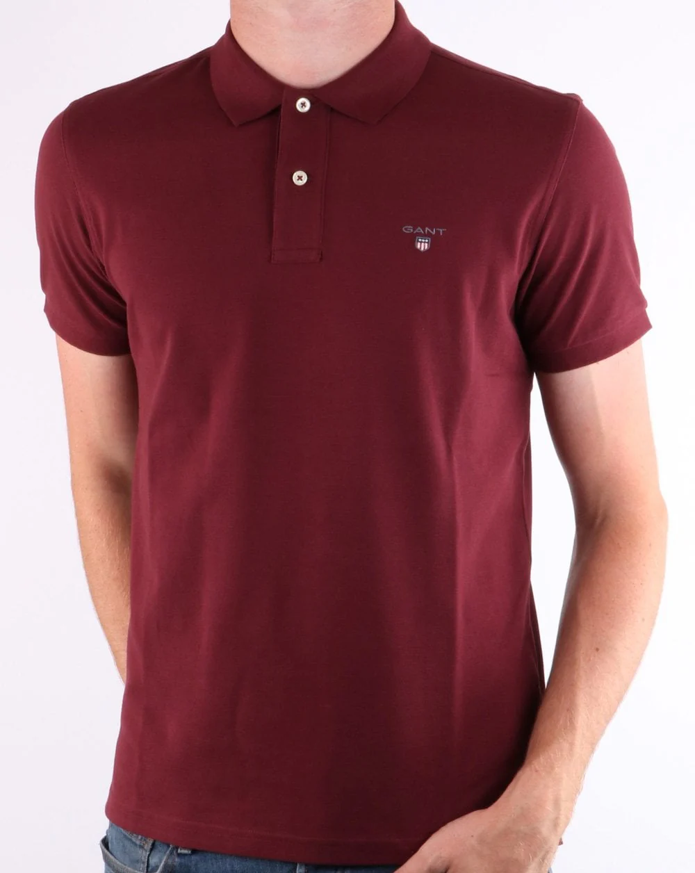 Gant Pique Rugger Polo Port Red - Image 2