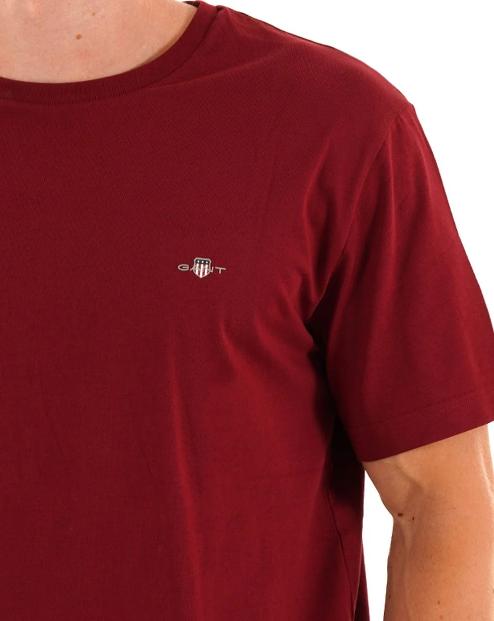 Gant Printed Archive Shield T Shirt Plumped Red - Image 2
