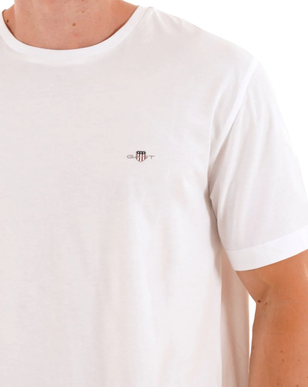 Gant Printed Archive Shield T Shirt White - Image 2