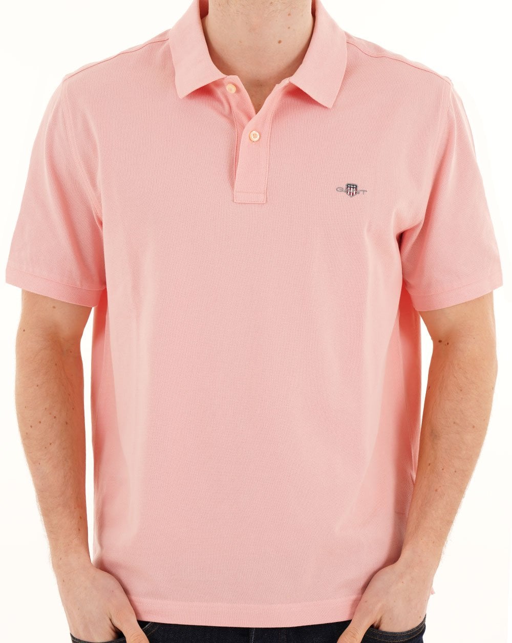 Gant Shield Pique Polo Soft Pink - Image 3