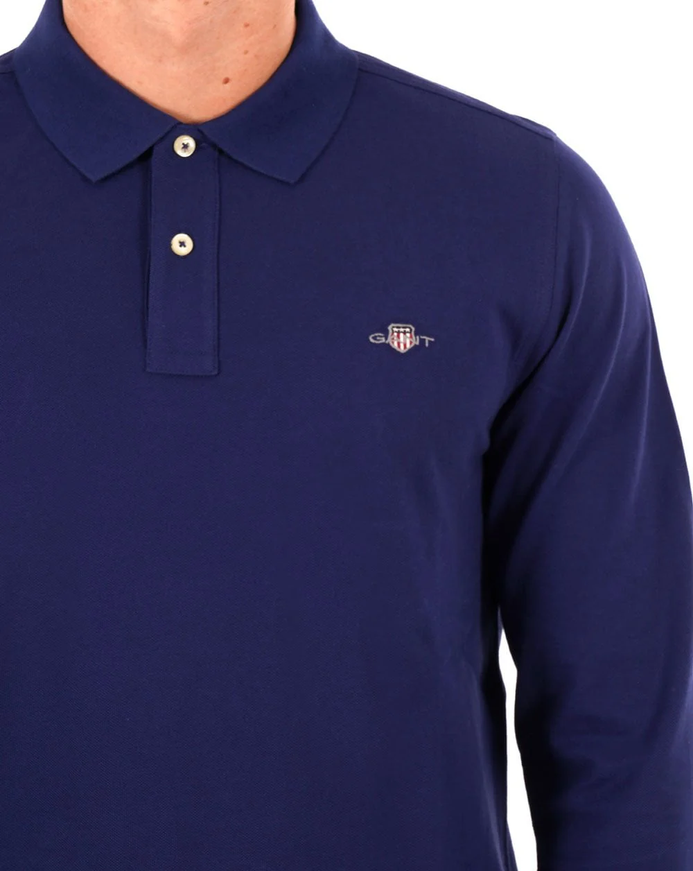 Gant Shield Shield LS Polo Rich Navy - Image 2