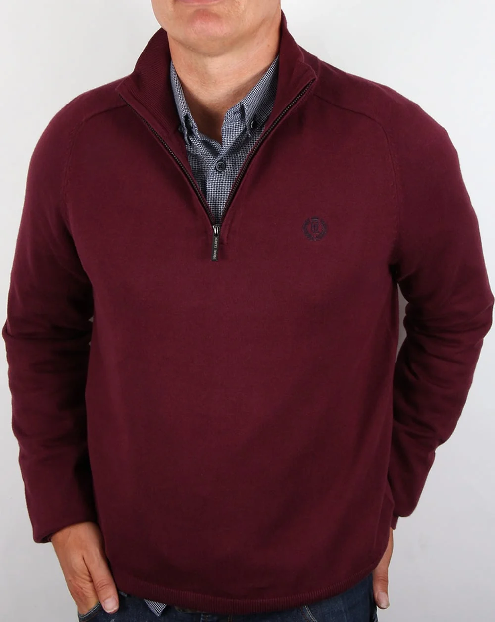 Henri Lloyd Half Zip Knit Port - Image 4