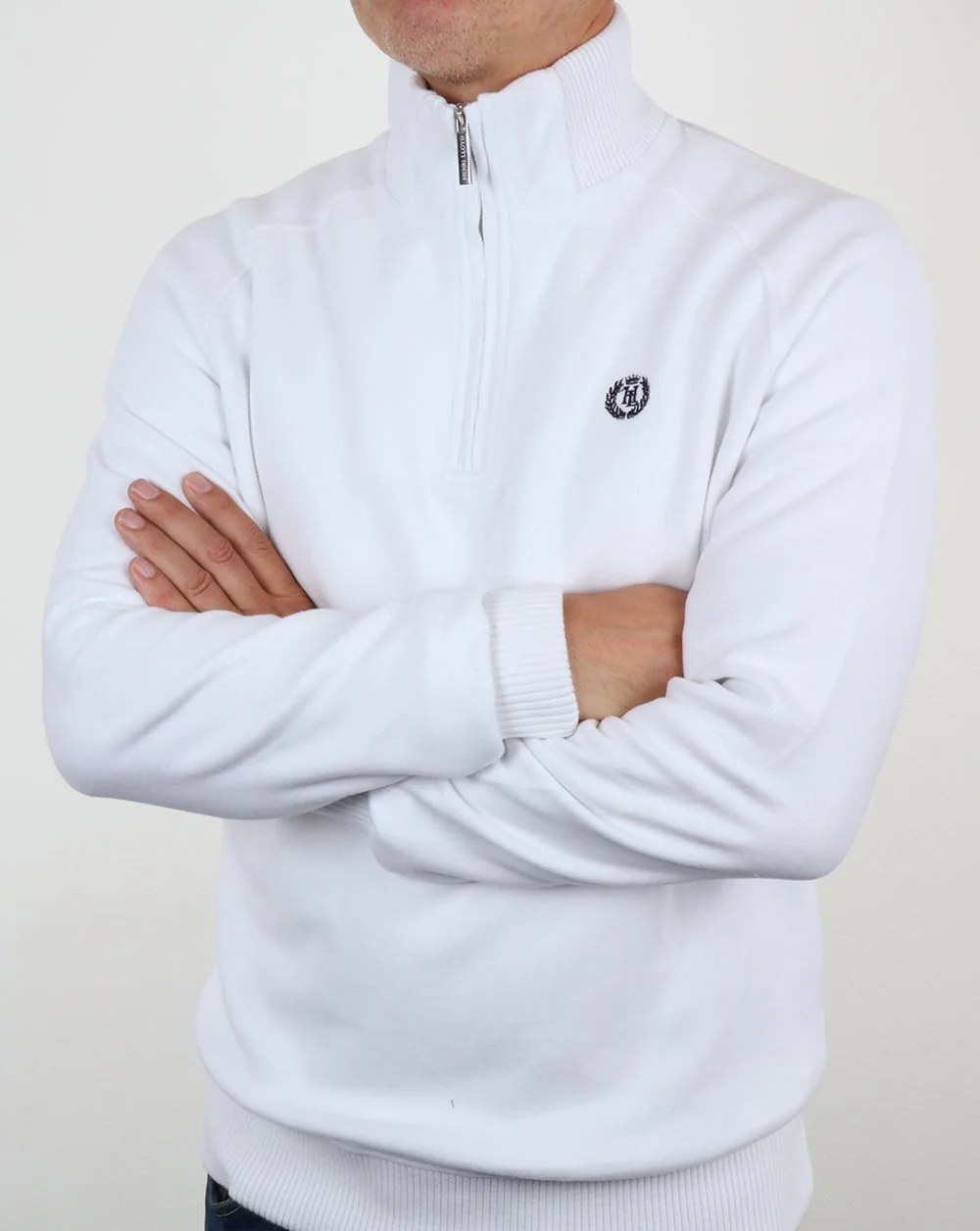 Henri Lloyd Rednor Half Zip Sweat White - Image 3