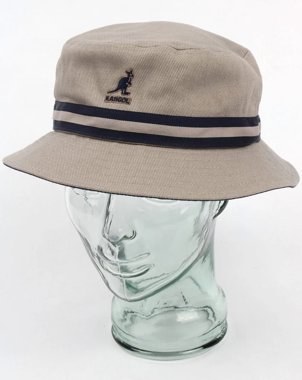 Kangol Stripe Lahinch Bucket Hat Grey