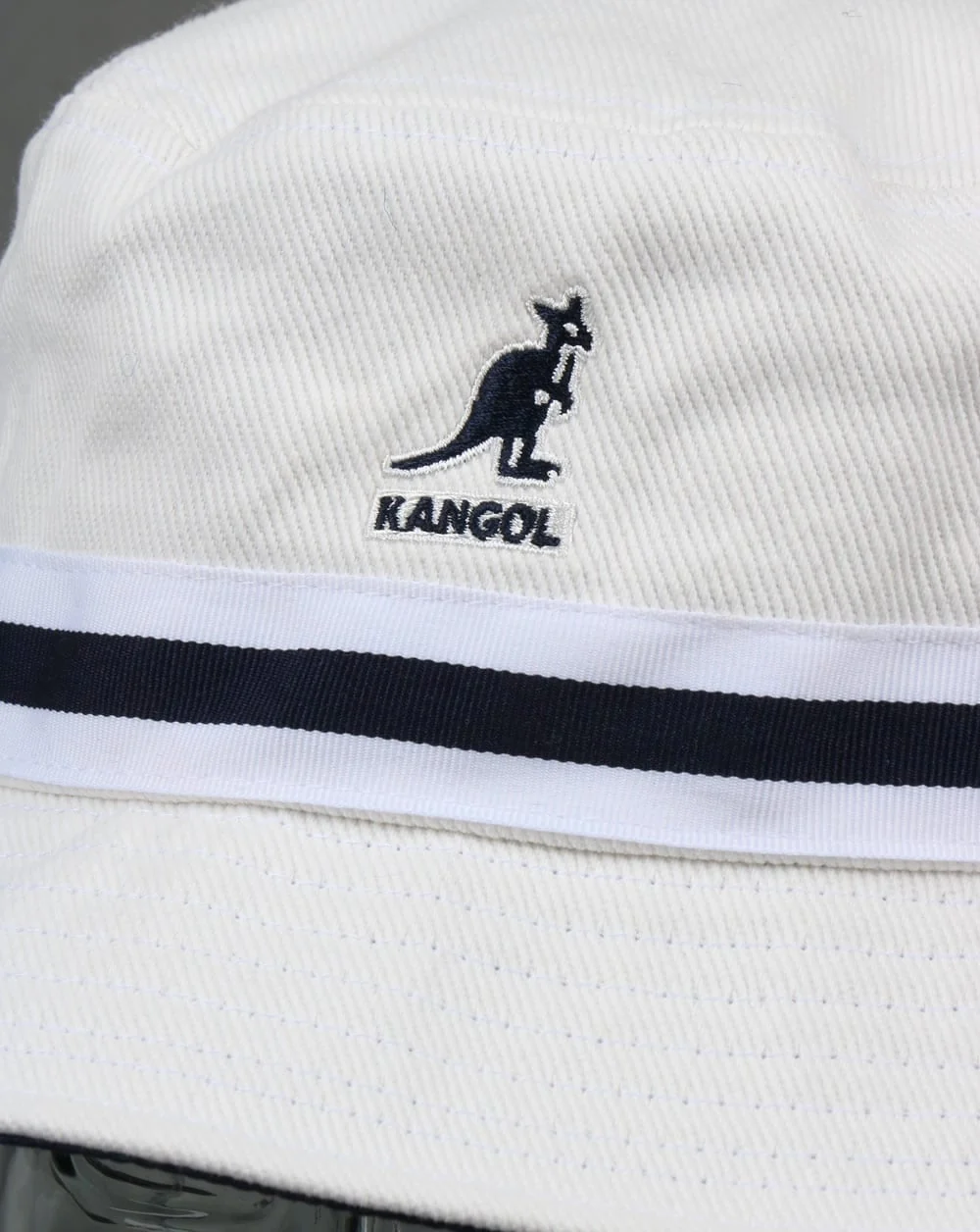 Kangol Stripe Lahinch Bucket Hat White - Image 2