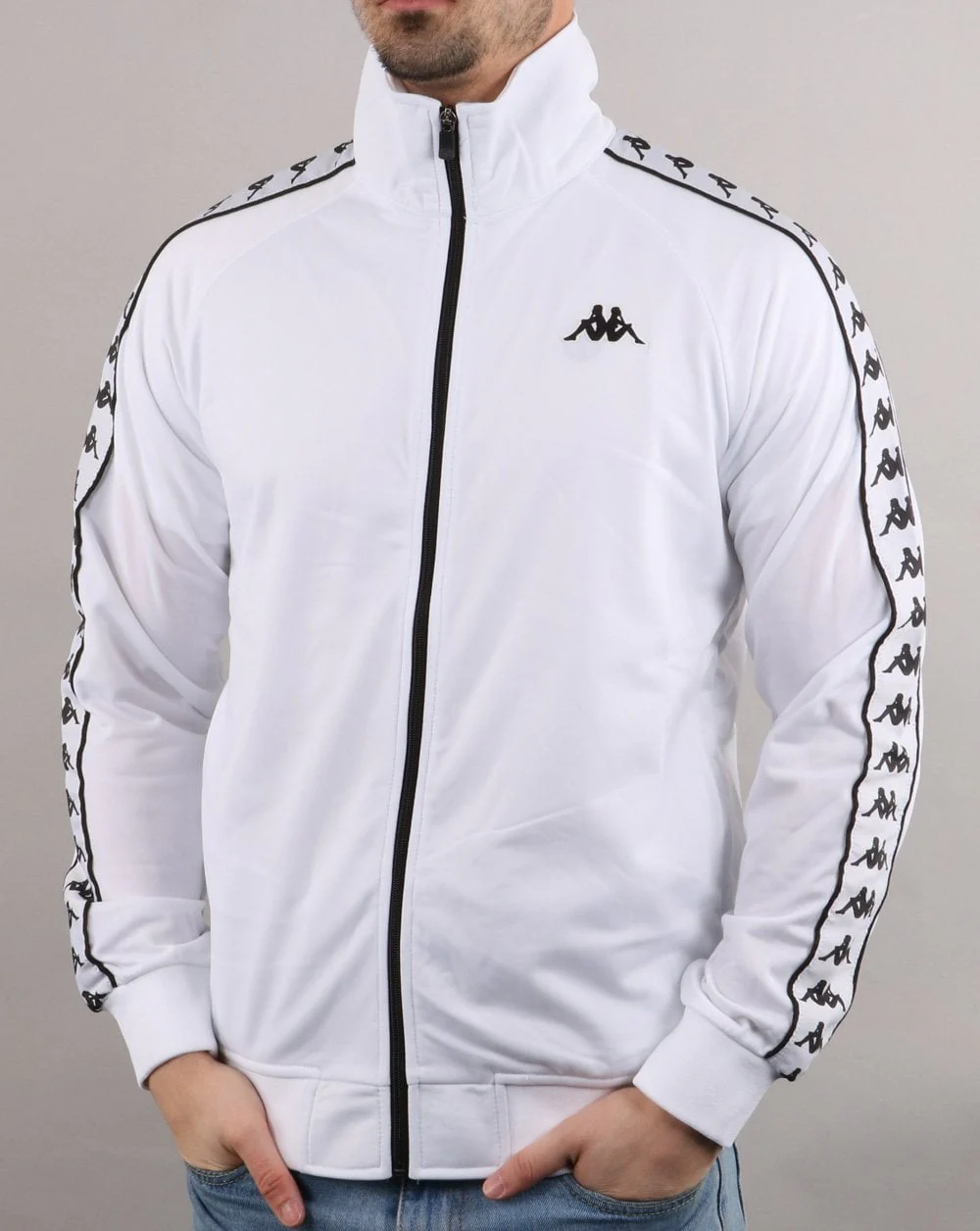 Kappa Anniston Banda Jacket White/Black