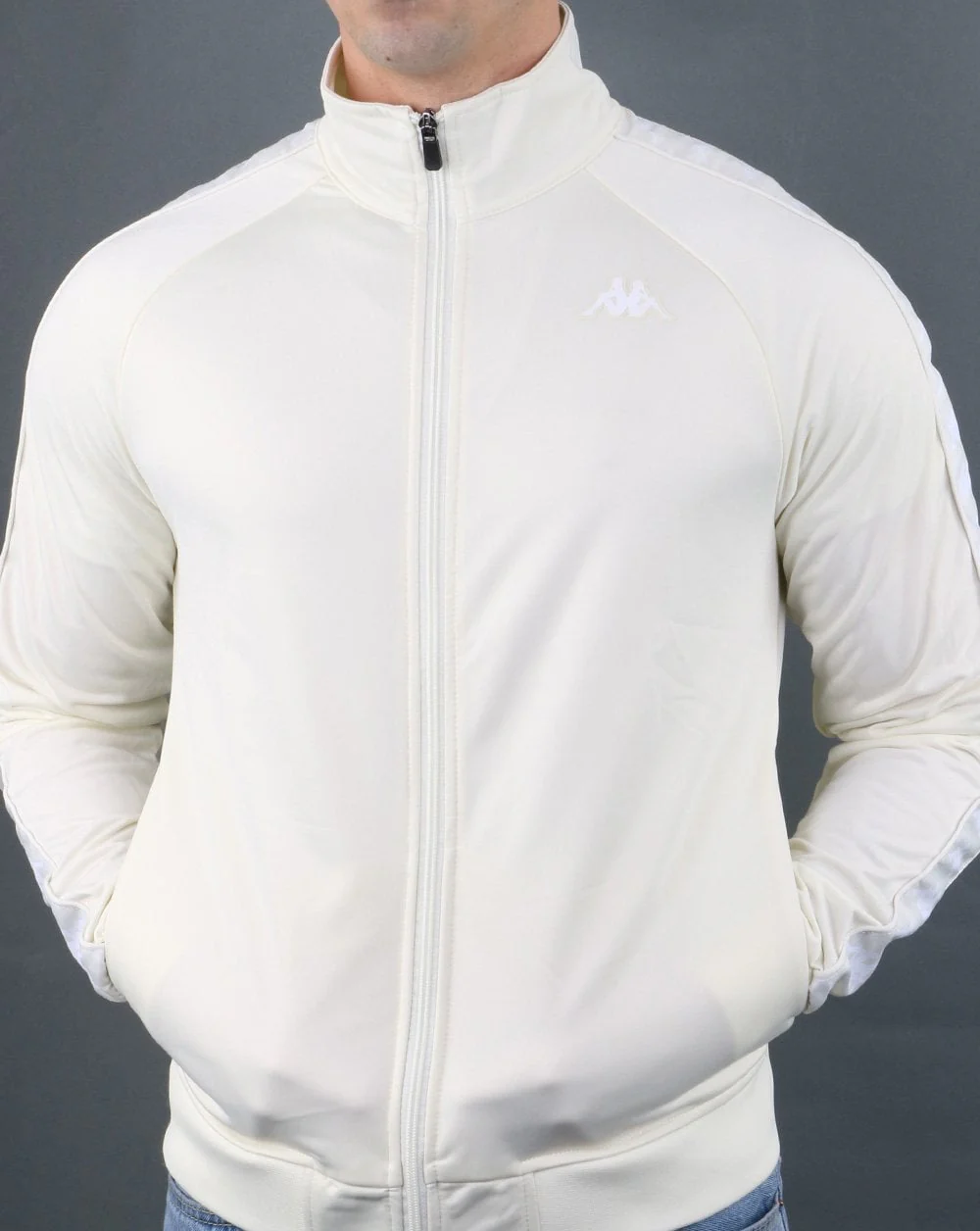 Kappa Banda Anniston Track Top White - Image 3