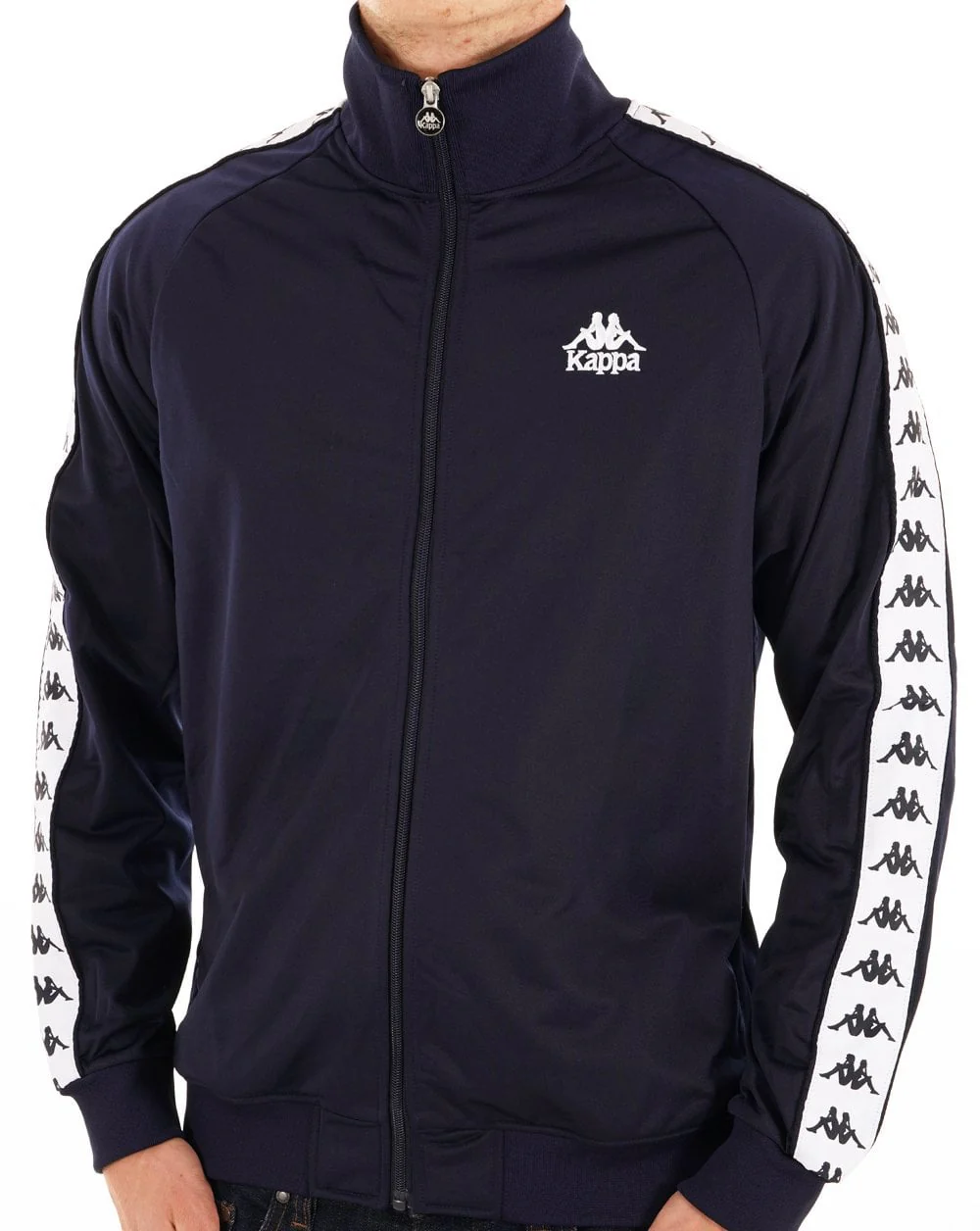 Kappa Lyman Track Top Navy Blue/White - Image 2