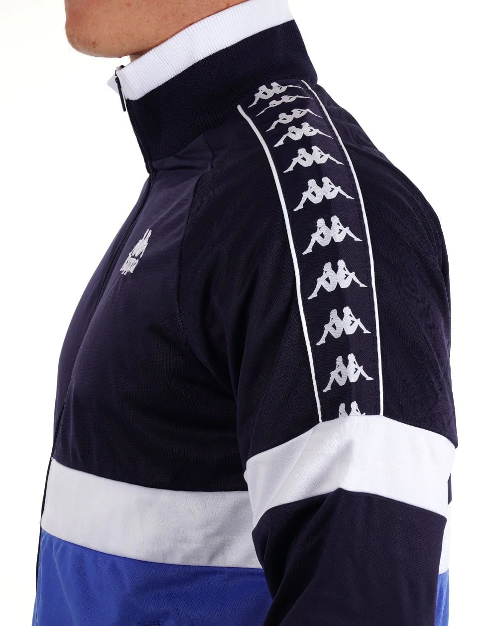 Kappa Unther Track Top Navy/Royal Blue/White - Image 2