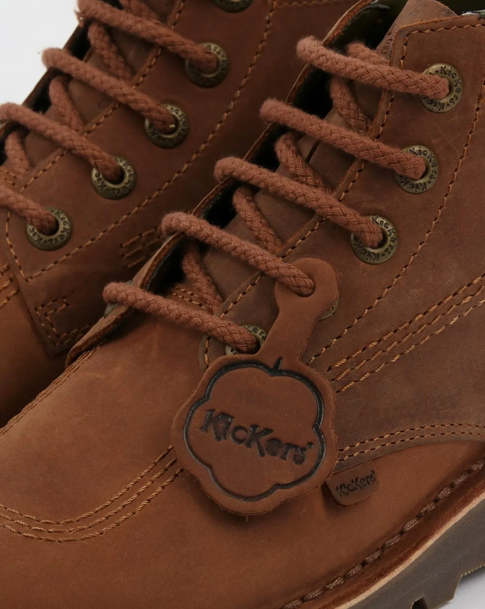 Kickers Kick Hi Boots Brown - Image 2
