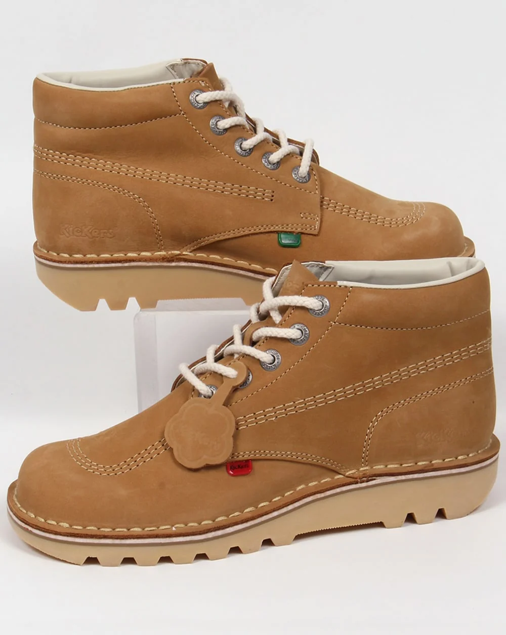 Kickers Kick Hi Boots In Nubuck Tan - Image 3