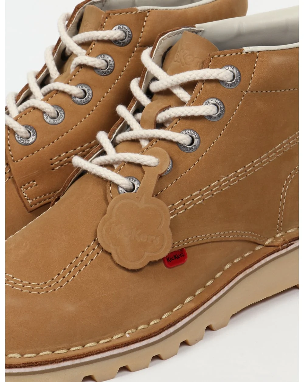 Kickers Kick Hi Boots In Nubuck Tan - Image 4