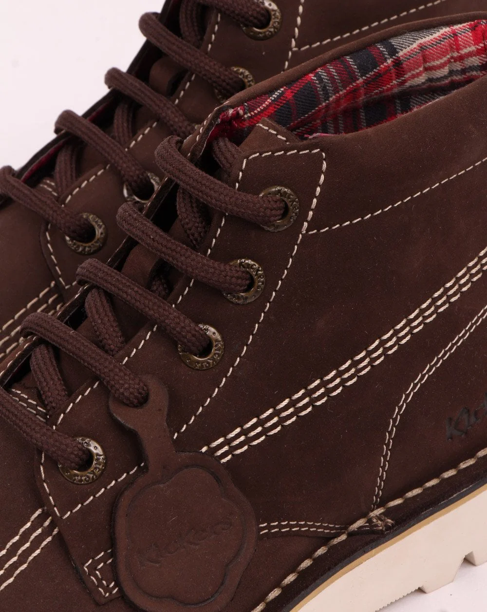 Kickers Kick Hi Nubuck Boot Chocolate Brown - Image 4