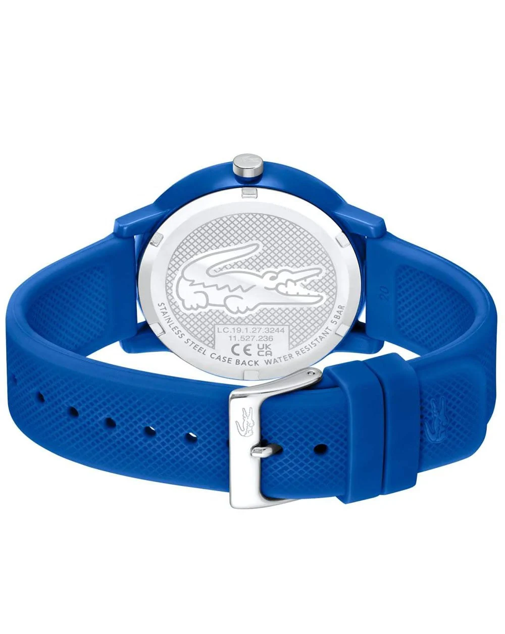 Lacoste 12.12 3 Hand Silicone Watch Royal Blue - Image 2