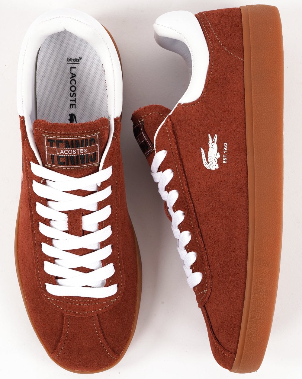 Lacoste Baseshot Trainer Brown/Gum - Image 4