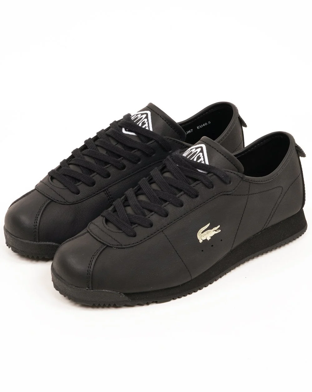 Lacoste Club Low Leather Trainers Black
