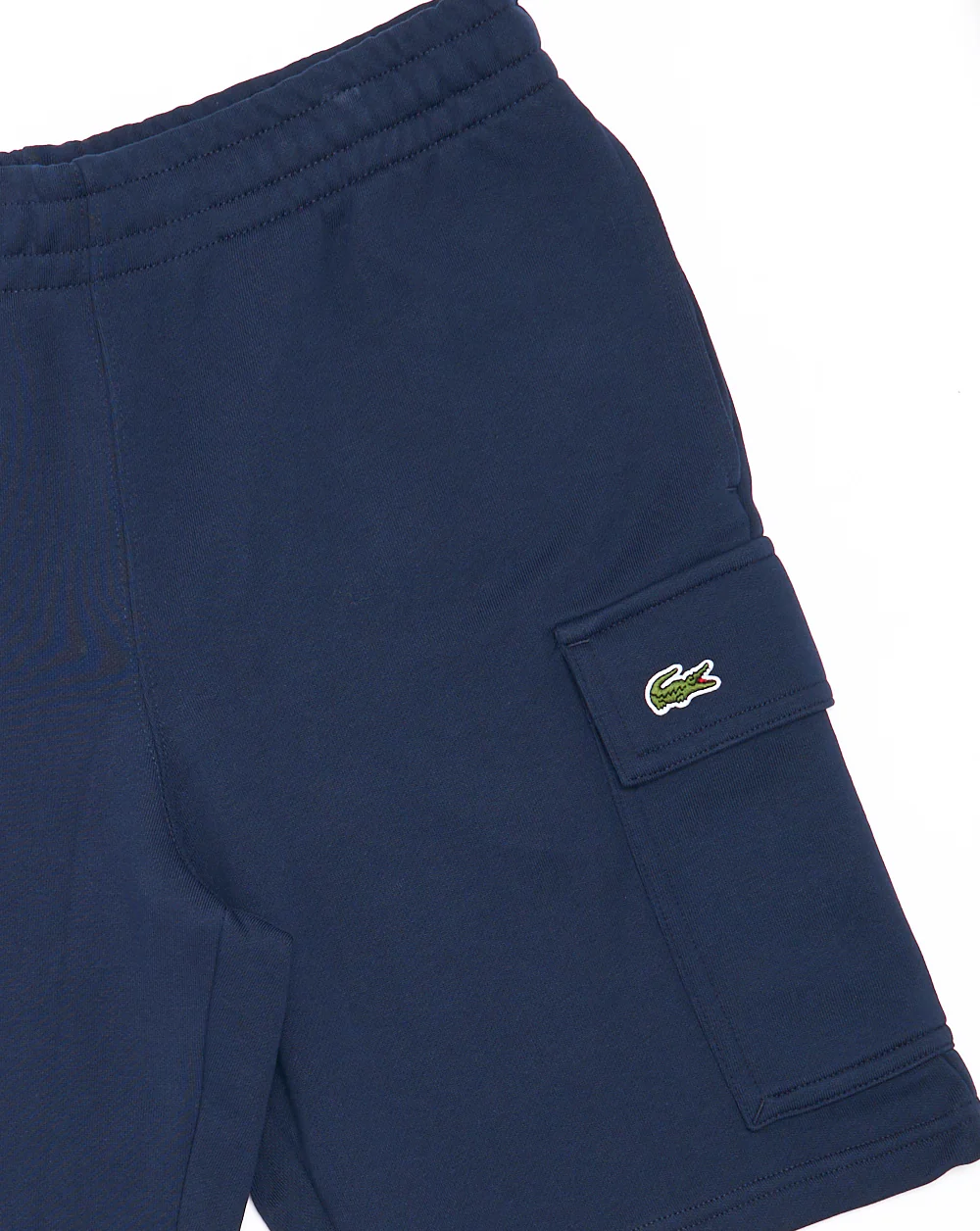 Lacoste Cotton Fleece Cargo Shorts Navy - Image 2