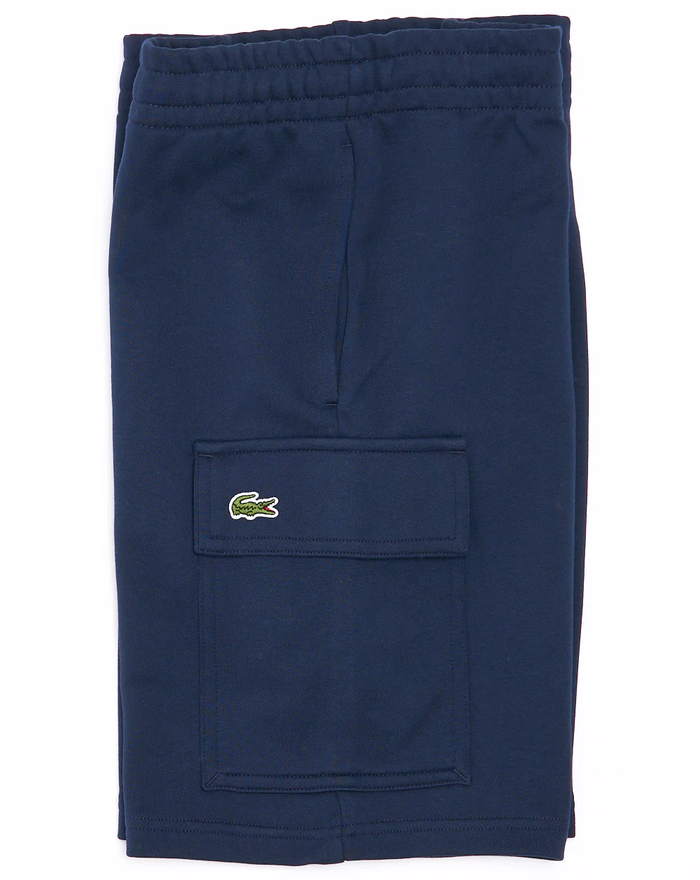 Lacoste Cotton Fleece Cargo Shorts Navy - Image 4