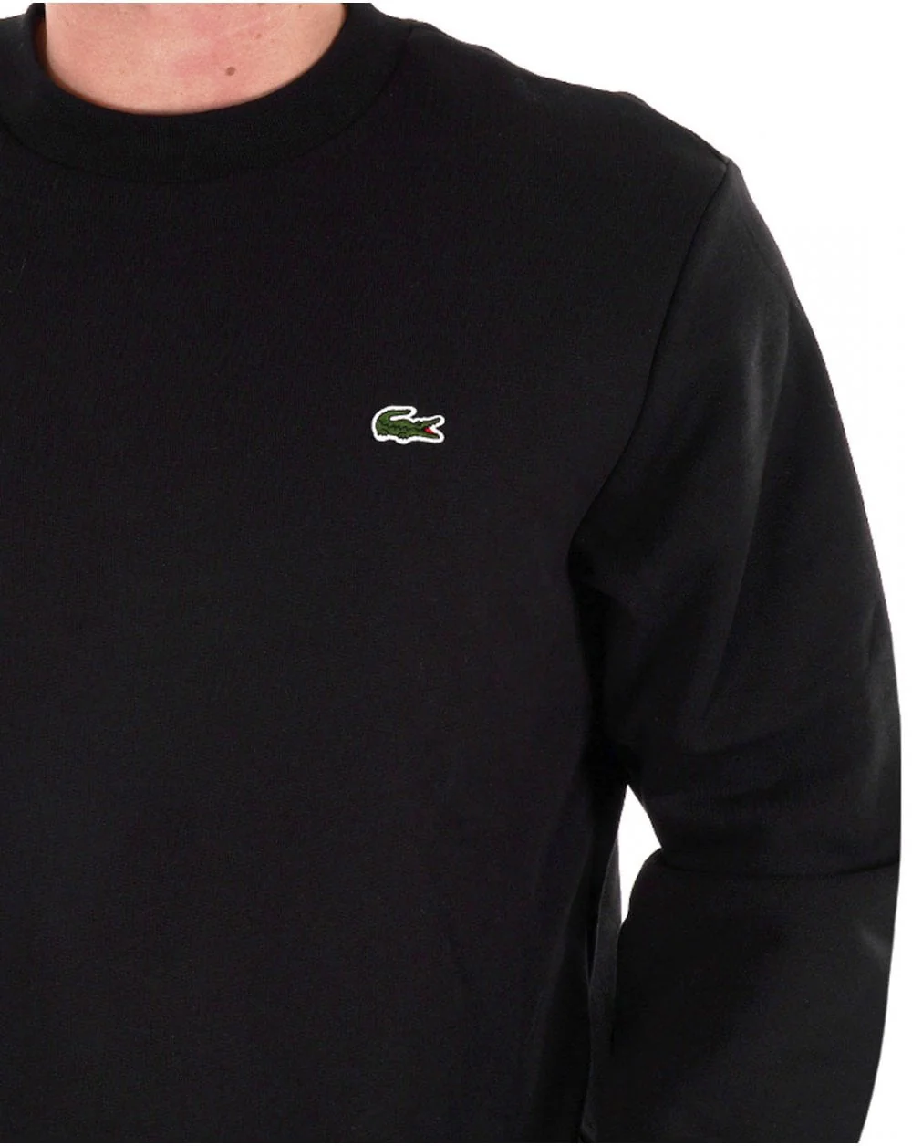 Lacoste Cotton Sweatshirt Black - Image 2
