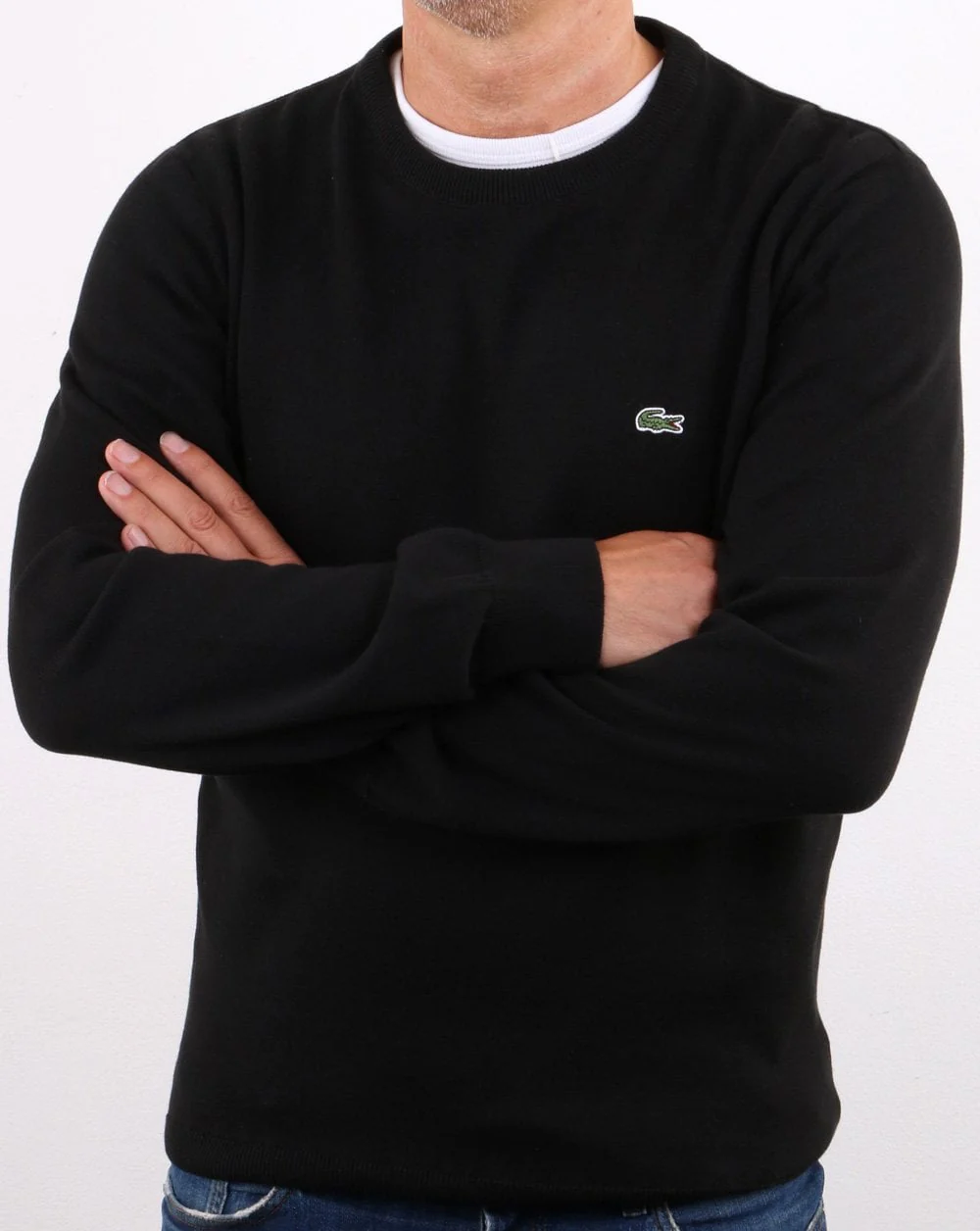 Lacoste Crew Neck Jumper Black - Image 2