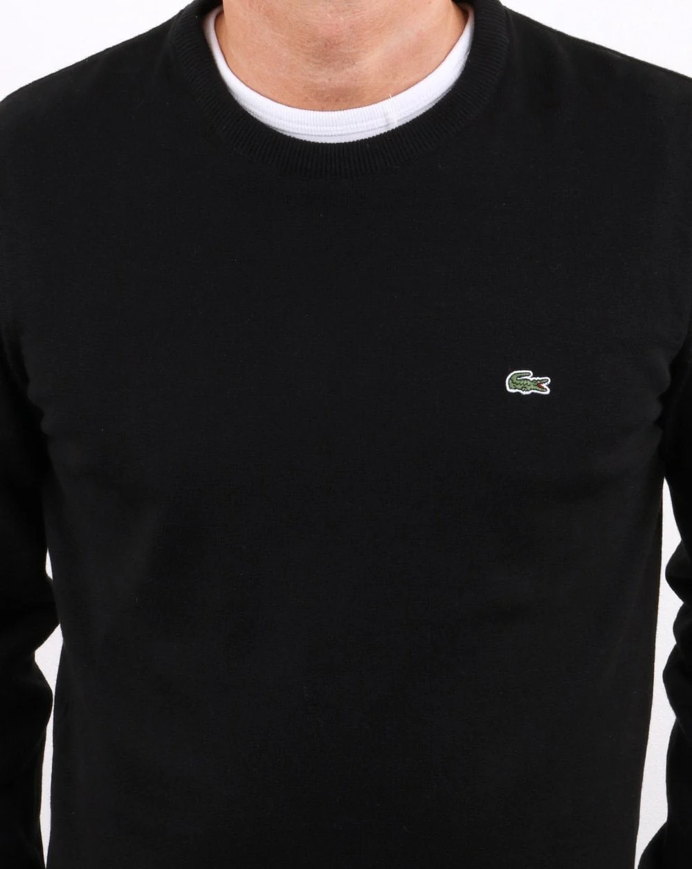 Lacoste Crew Neck Jumper Black - Image 3
