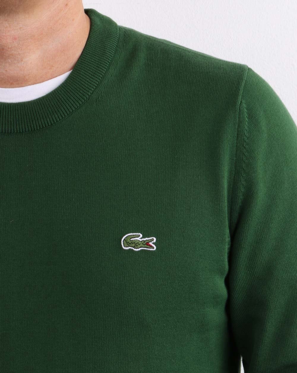 Lacoste Crew Neck Jumper Green - Image 5