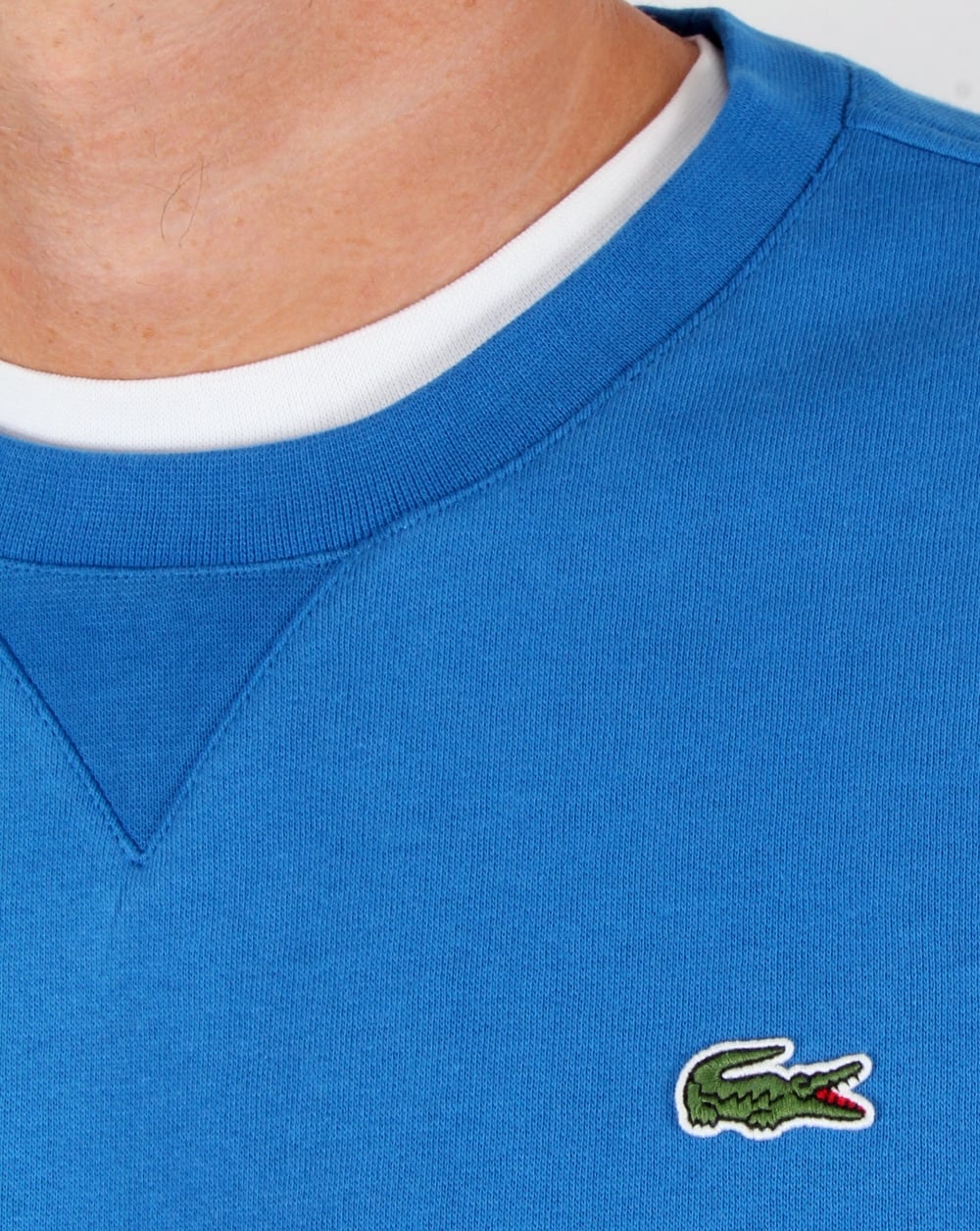 Lacoste Crew Neck Sweatshirt Ink Blue - Image 2