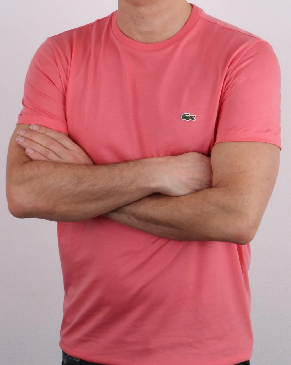 Lacoste Crew Neck T-shirt Coral - Image 3