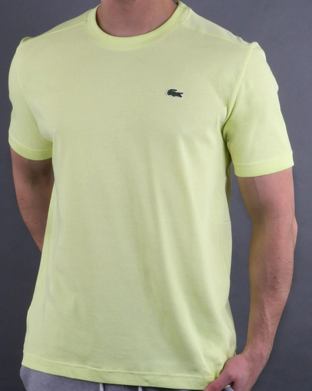 Lacoste Crew Neck T-shirt Yellow - Image 2