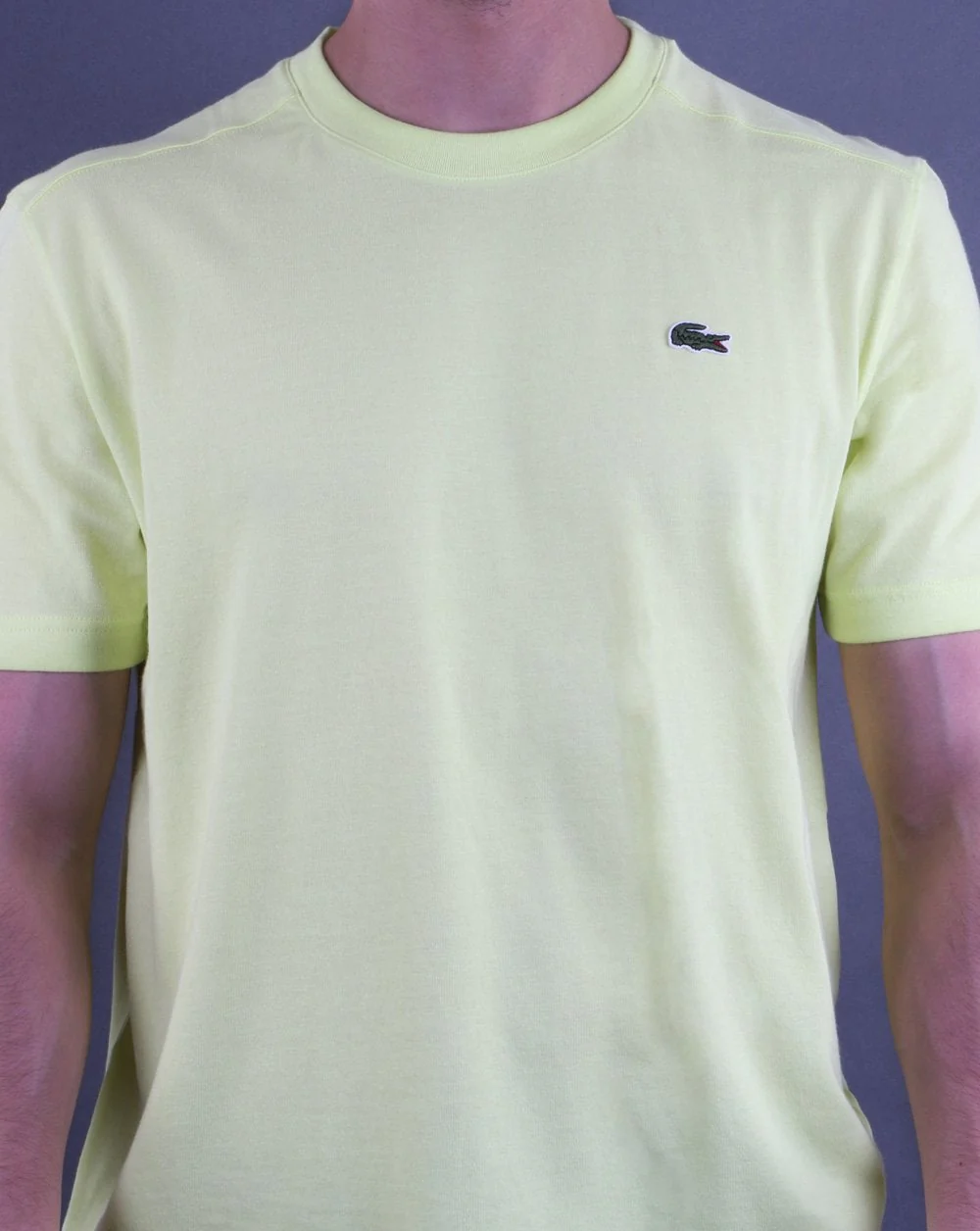 Lacoste Crew Neck T-shirt Yellow - Image 4