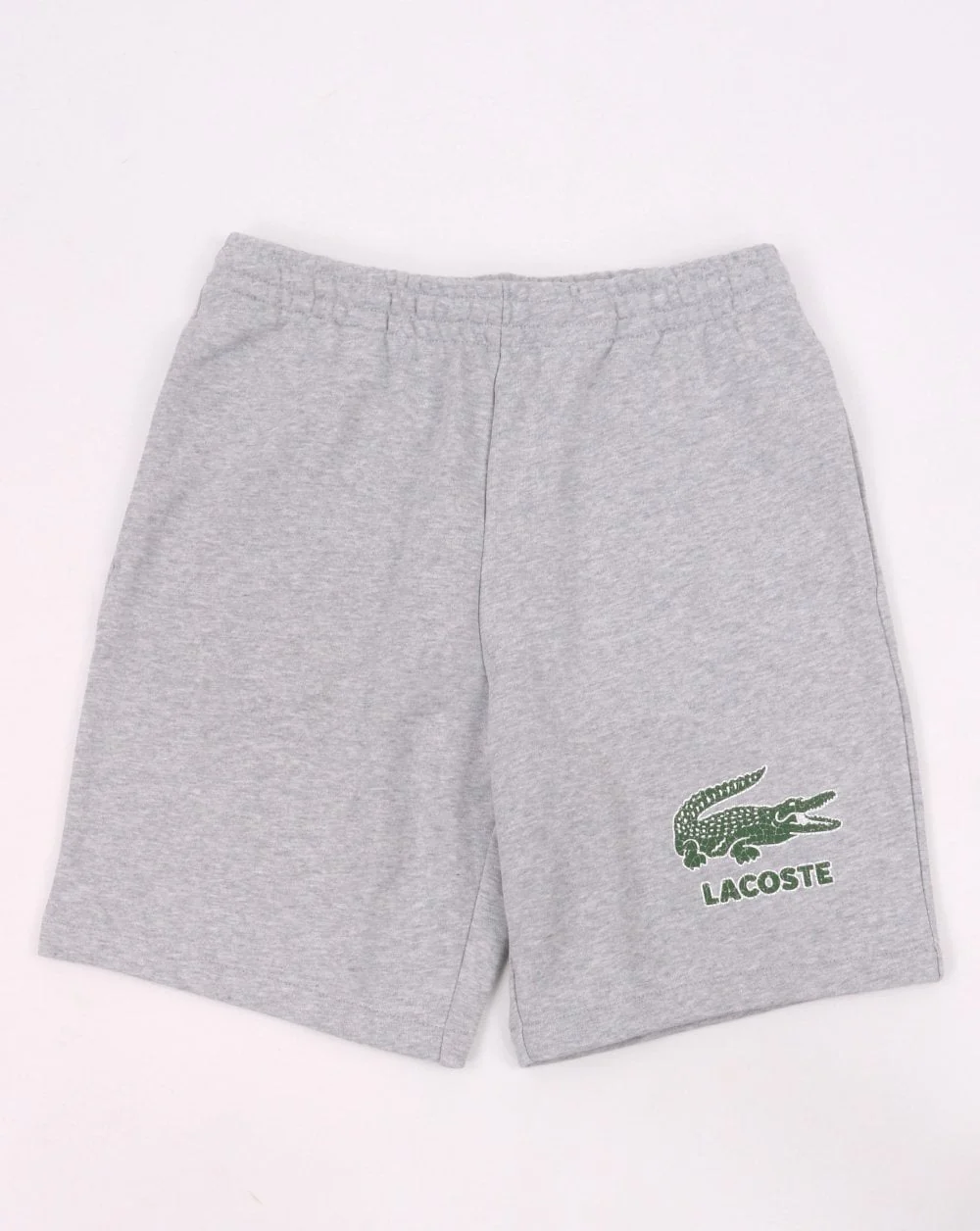 Lacoste Croc Print Shorts Silver Chine
