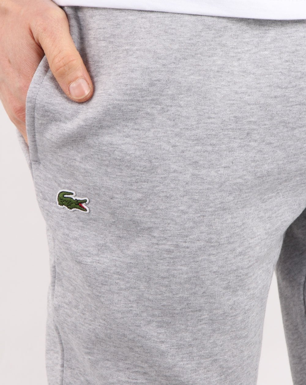 Lacoste Cuffed Slim Track Pants Grey - Image 2