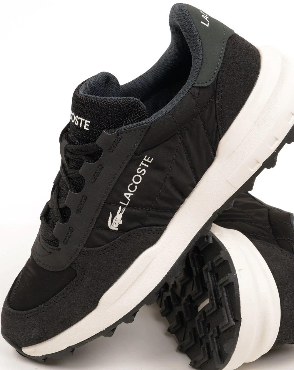 Lacoste Elite Active Evo Trainers Black/Dark Green
