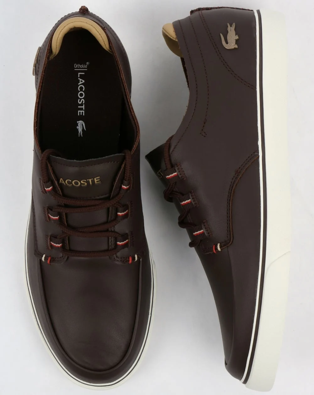 Lacoste Esparre Deck Shoe Brown/Light Tan - Image 2
