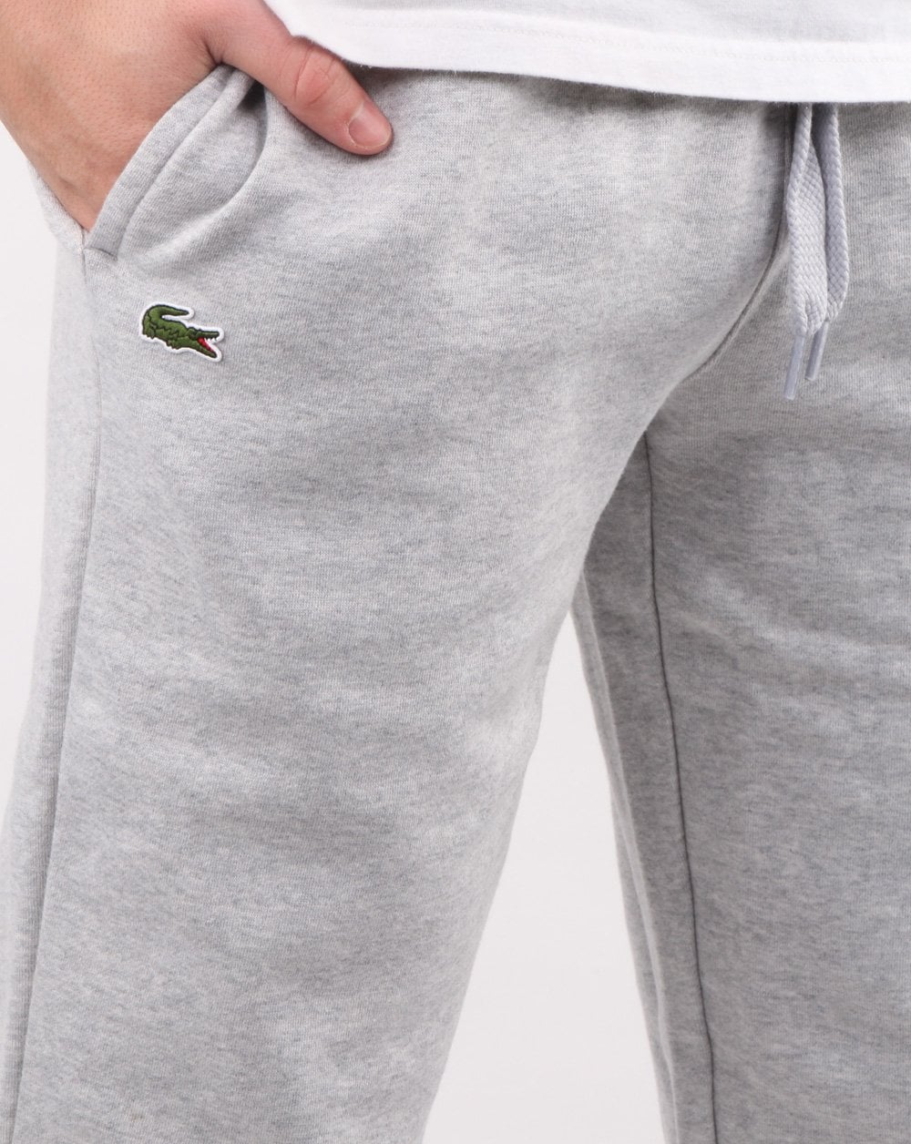 Lacoste Fleece Track Pants light grey - Image 2