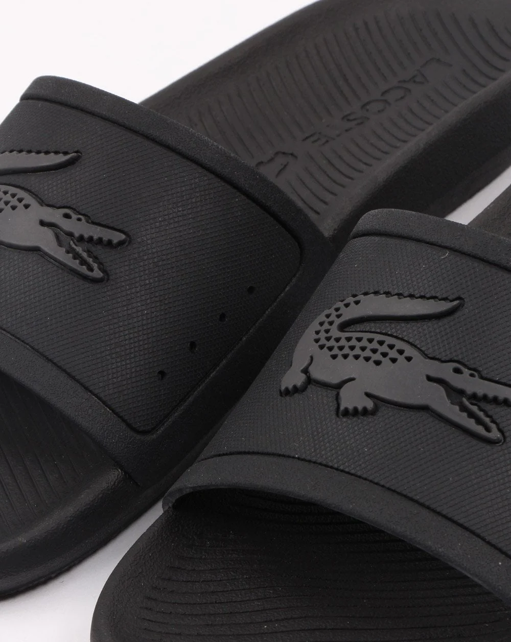 Lacoste Footwear Croco Slide Black/Dark Grey - Image 3