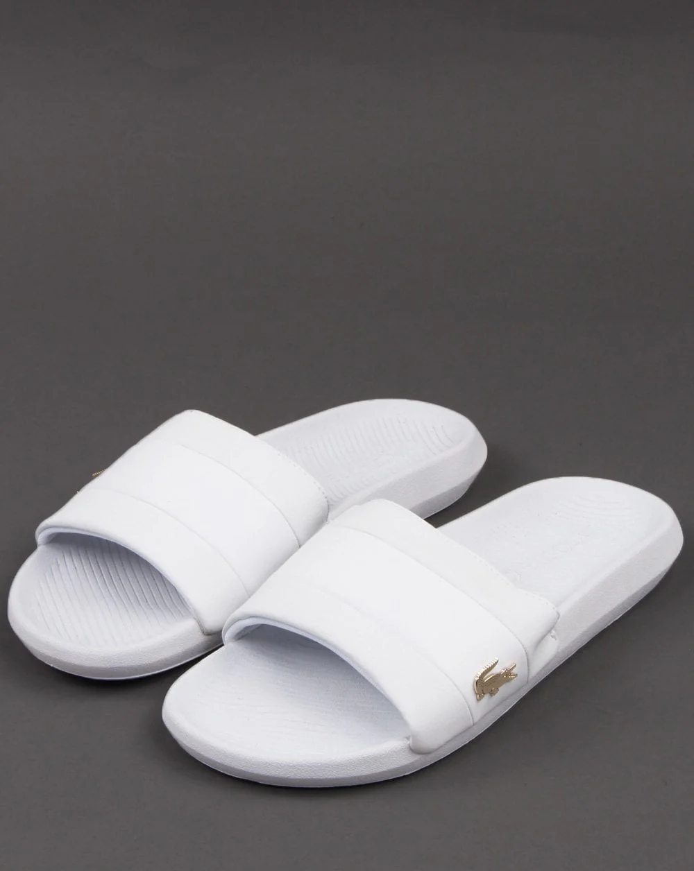 Lacoste Footwear Croco Slide White/white