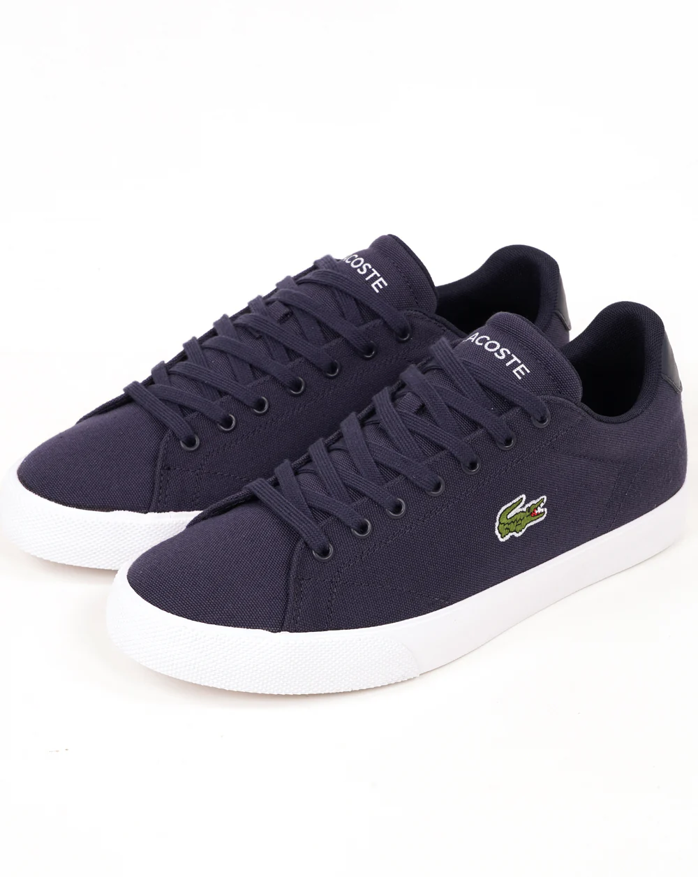 Lacoste Lerond Set Canvas Trainers Navy/White - Image 2