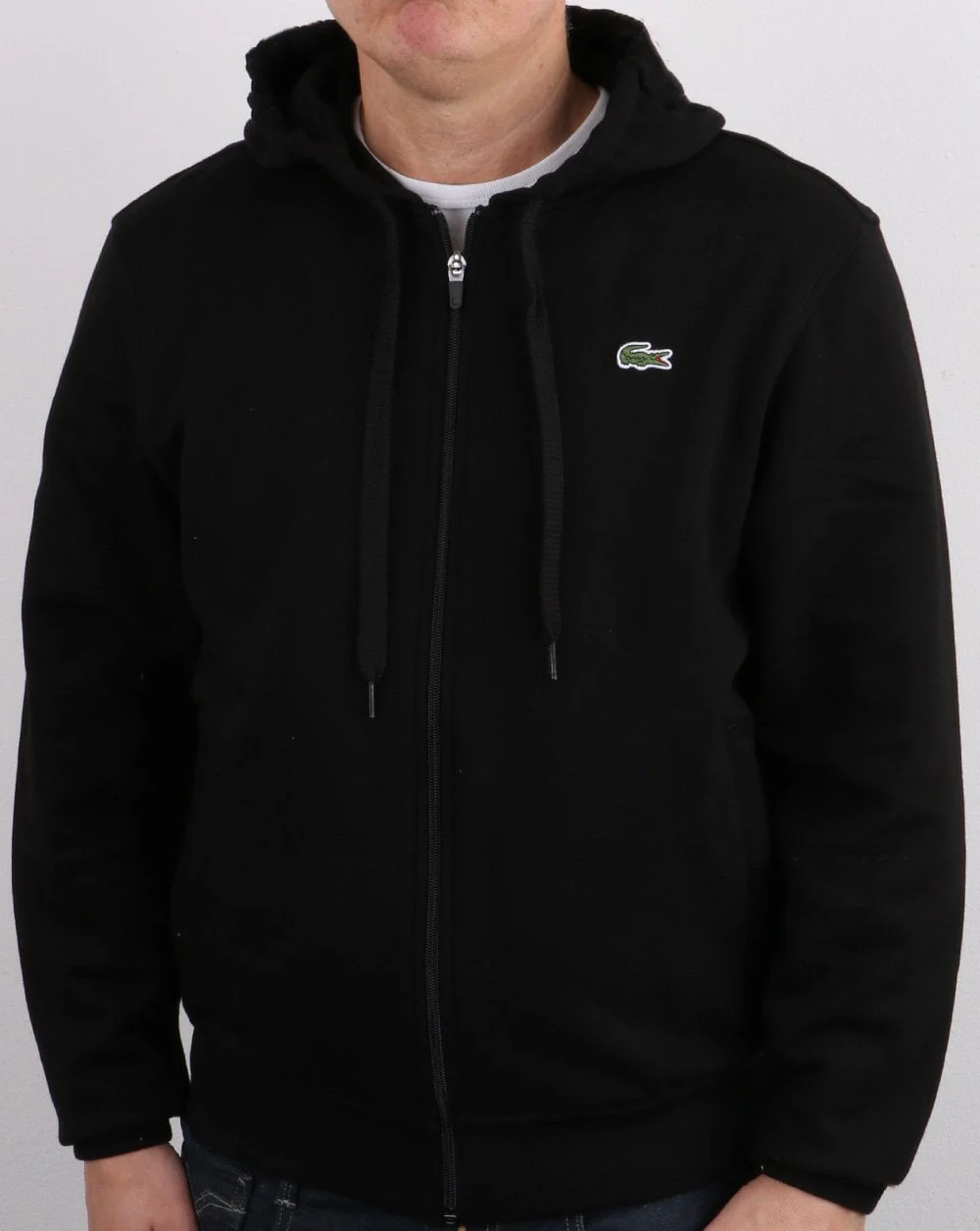 Lacoste Full Zip Hoodie Black - Image 3