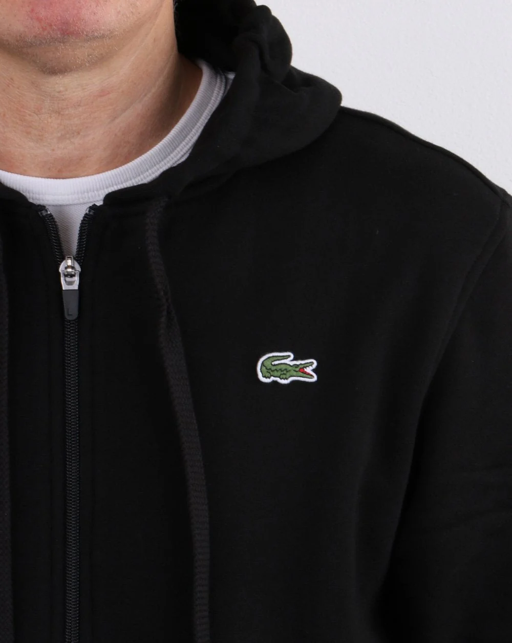 Lacoste Full Zip Hoodie Black - Image 4