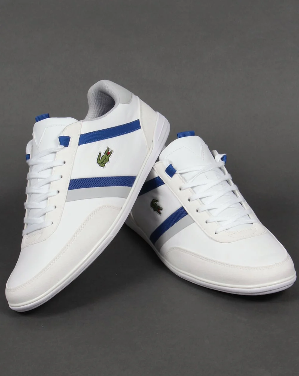 Lacoste Giron Trainers White/Royal - Image 4