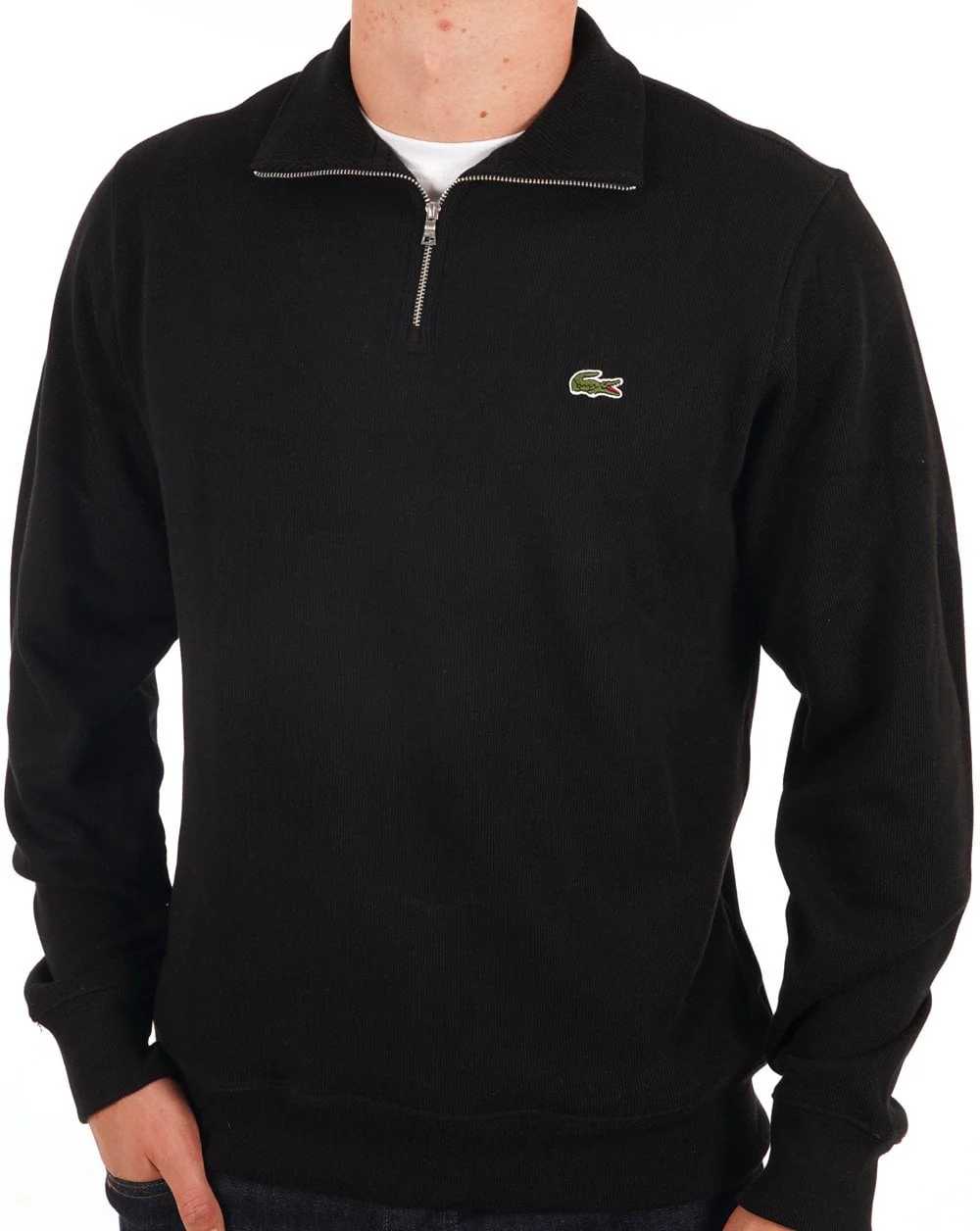 Lacoste Half Zip Sweat Black - Image 2