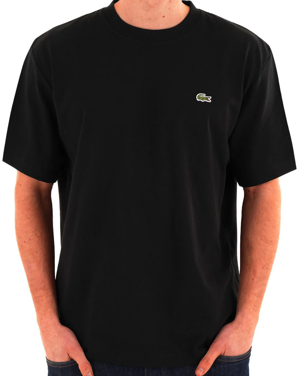 Lacoste Heavy Cotton Jersey T Shirt Black