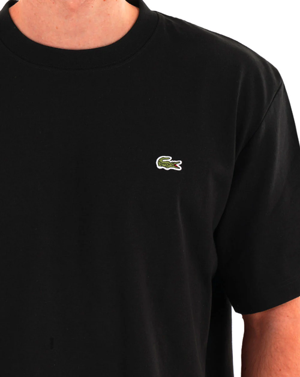 Lacoste Heavy Cotton Jersey T Shirt Black - Image 2