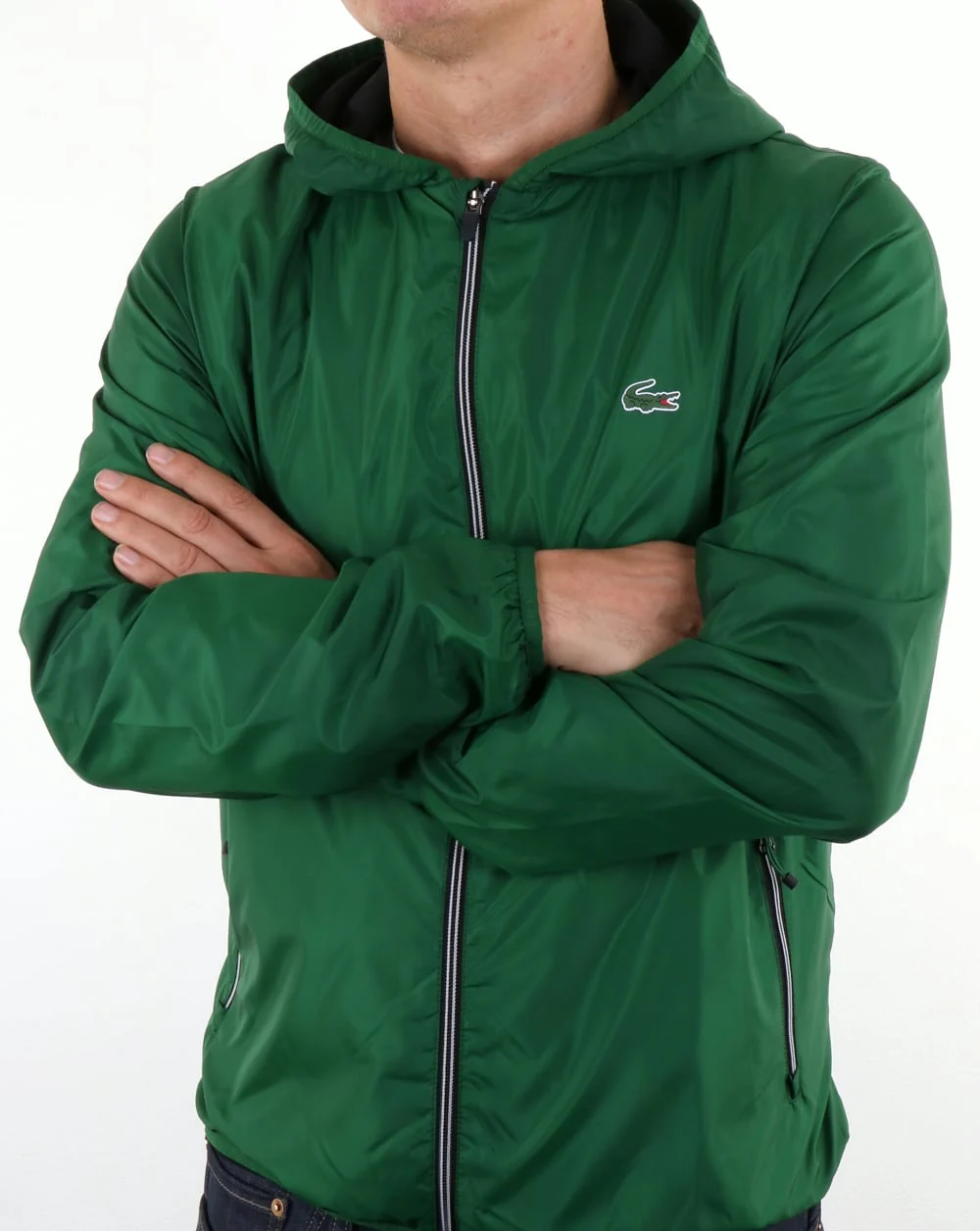 Lacoste Hooded Jacket Green - Image 3