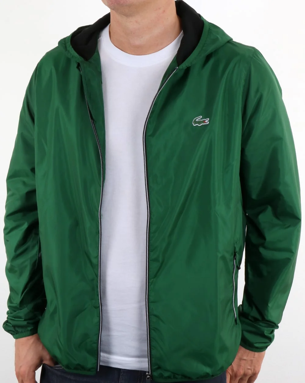 Lacoste Hooded Jacket Green - Image 4