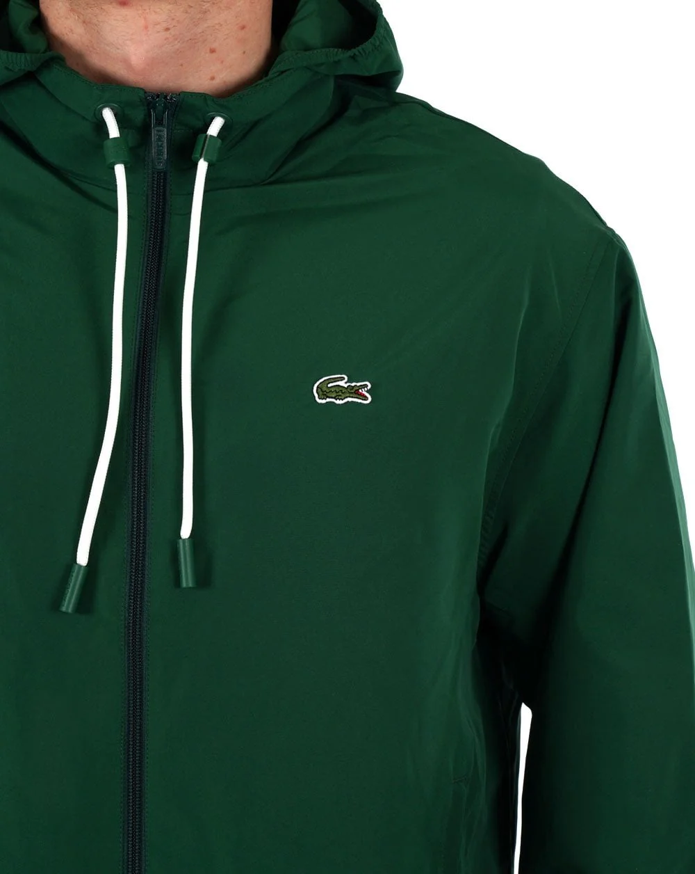 Lacoste Hooded Jacket Green - Image 2