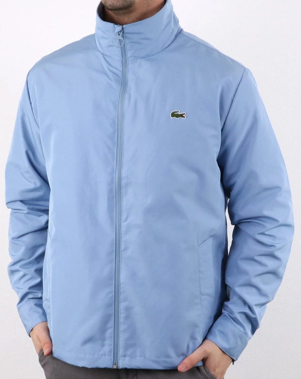 Lacoste Jacket Concealed Hood Sky Blue