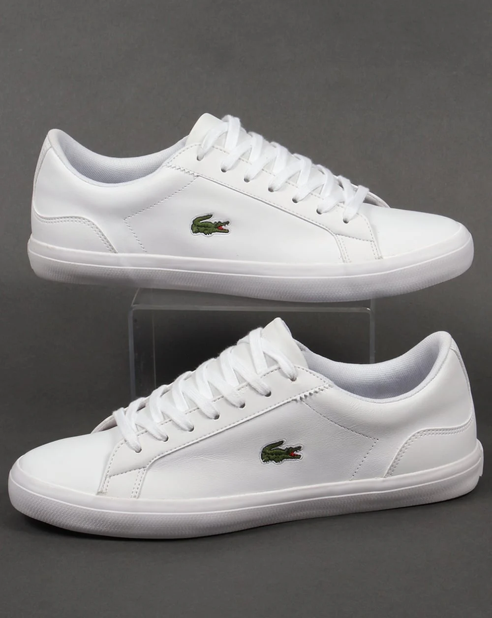 Lacoste Lerond Leather Trainers White