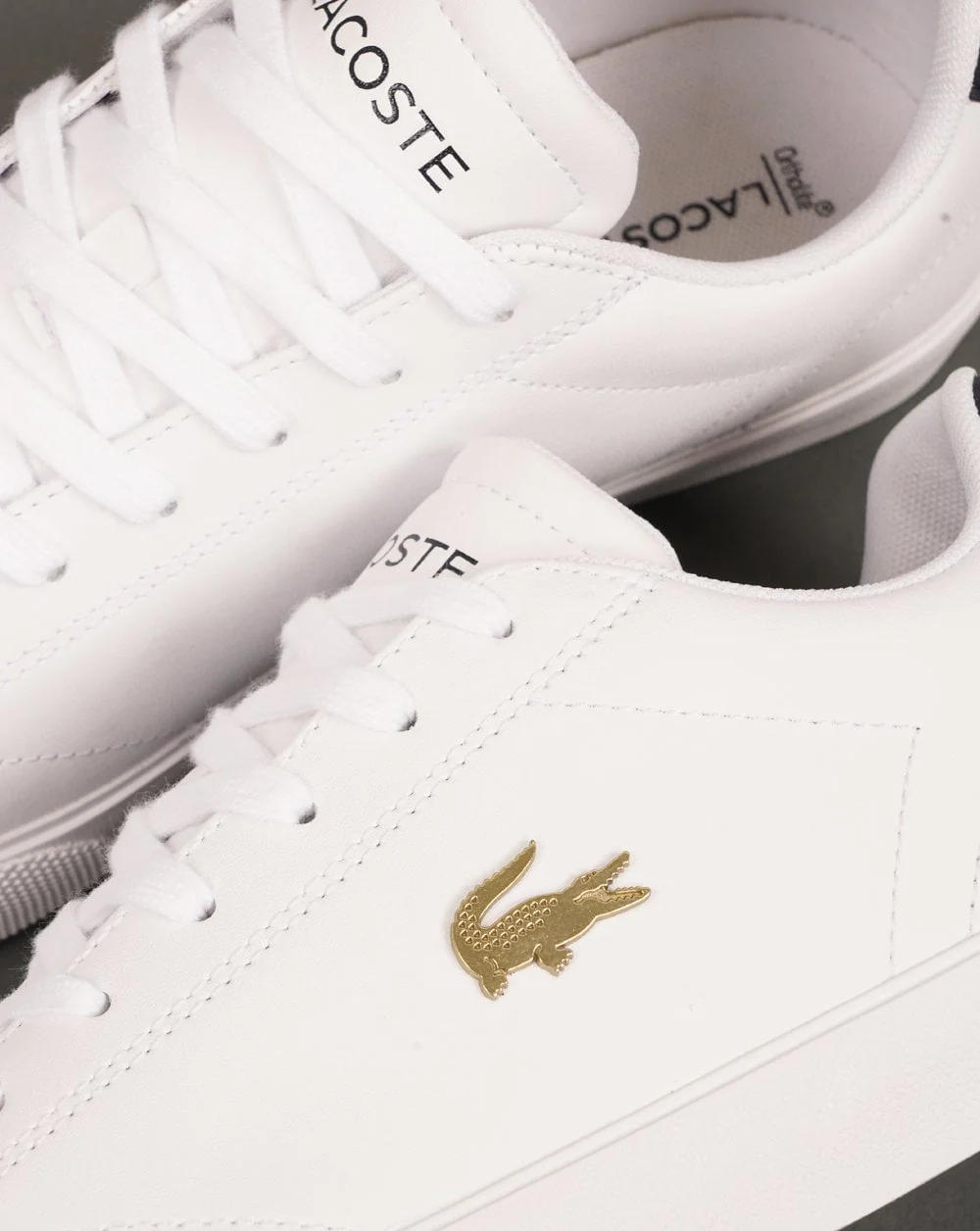 Lacoste Lerond Set Trainers White/Navy - Image 3